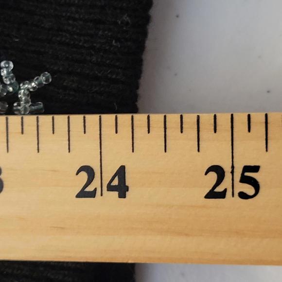 Vintage 1960s Black Embroidered Beaded Lined Wool Cardigan Women Sz 42 EU/XL US - Picture 5 of 11